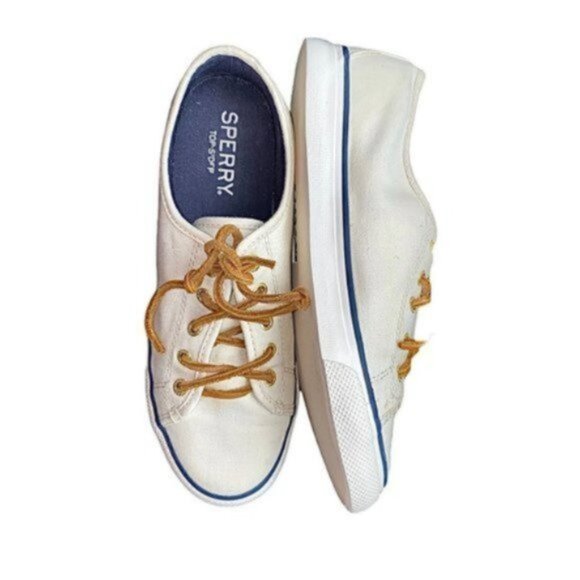 Vintage SPERRY- Off-White Seacoast Top Sider Sneaker - Picture 10 of 16